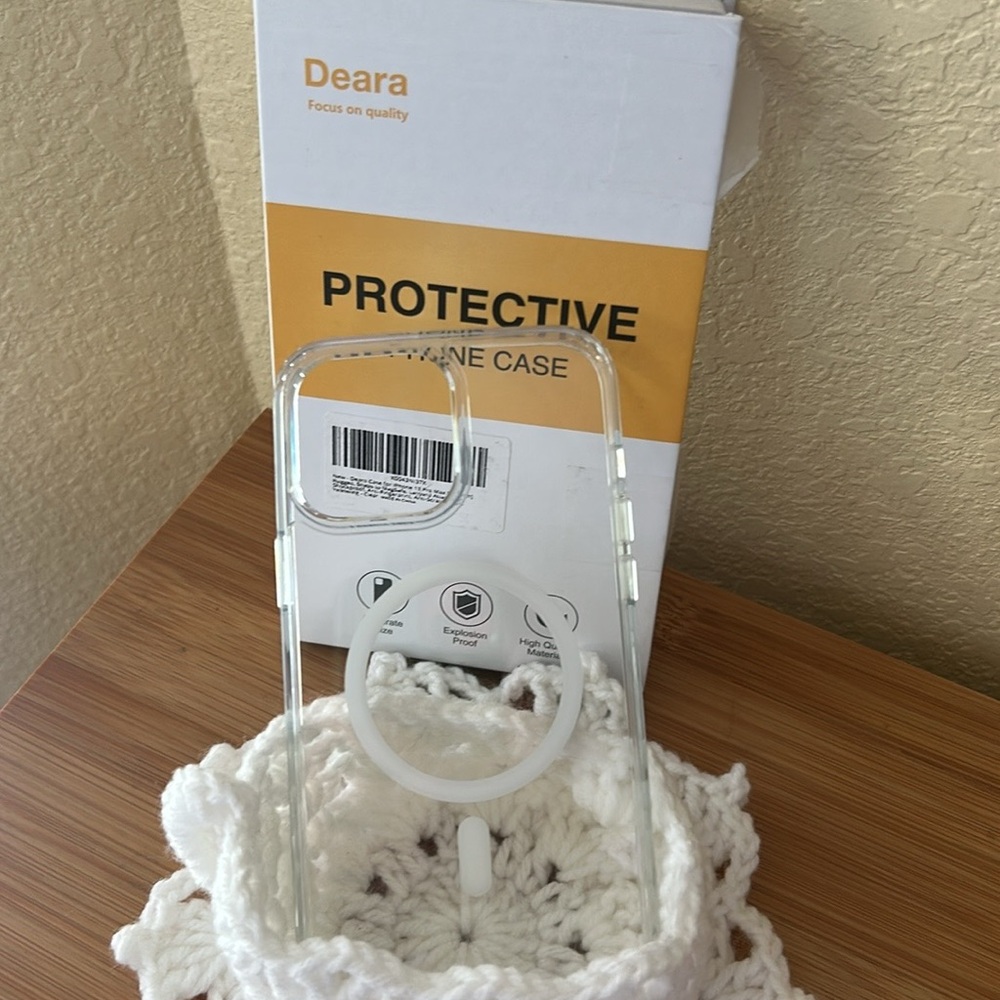 DEARA, iPhone 13 Pro Max Clear Protective Phone Case
